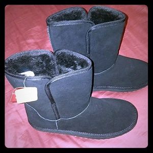 Brand New Black Soft Boots Genuine Leather